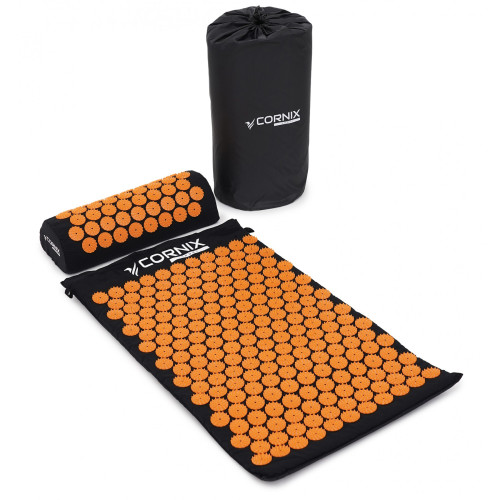 Мат для акупунктури  Cornix Classic Mat XR-0111 Black/Orange - фото №3